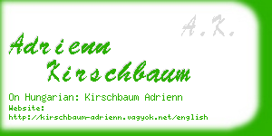 adrienn kirschbaum business card